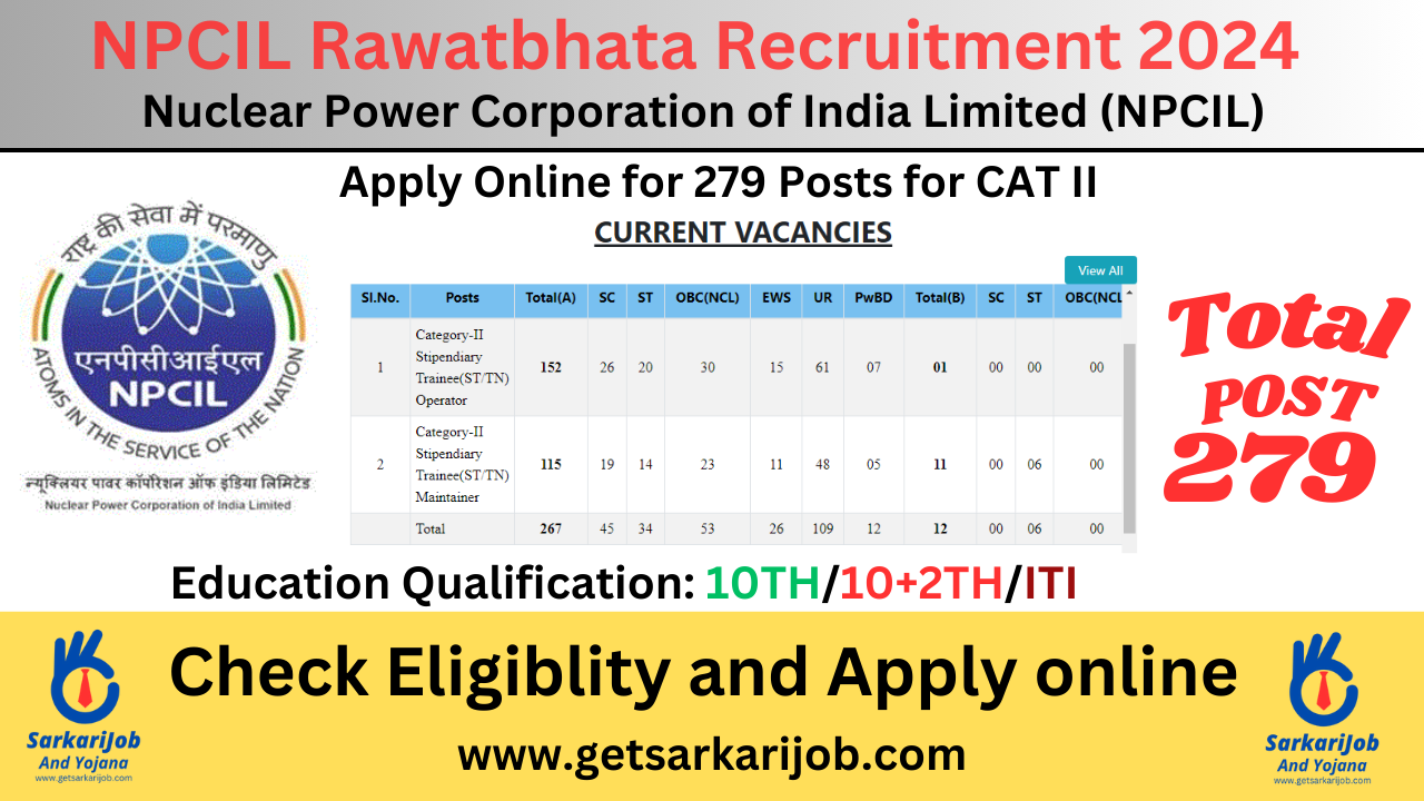 NPCIL Rawatbhata Recruitment