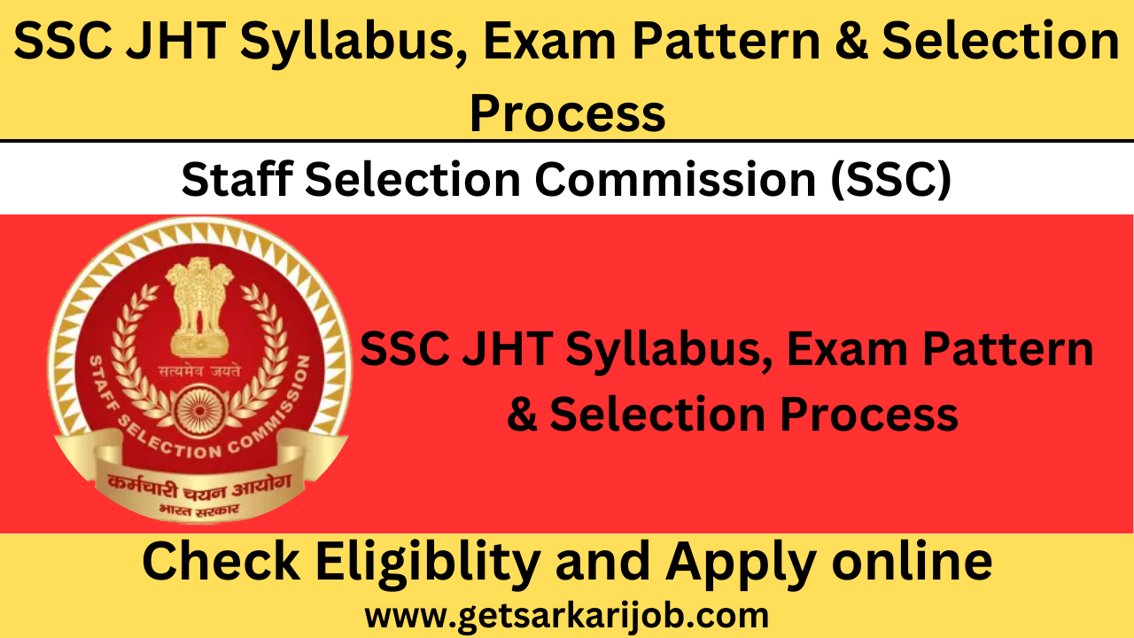 SSC Junior Hindi Translator Syllabus