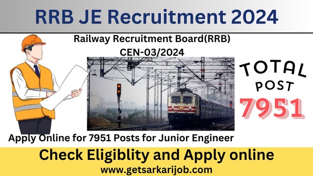 RRB JE Recruitment 2024 Application Status