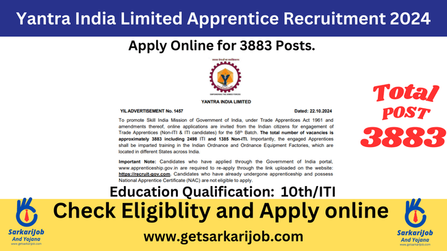 YIL Apprentice Recruitment 2024